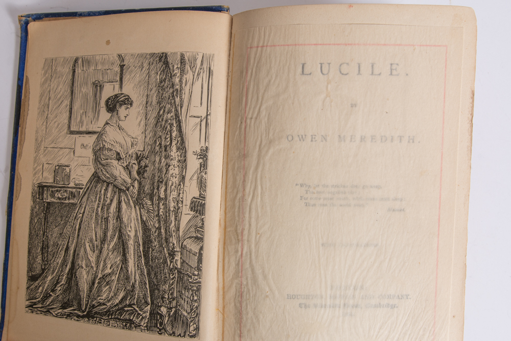 Late 1800s Hardcover Books with Gilded Embossing