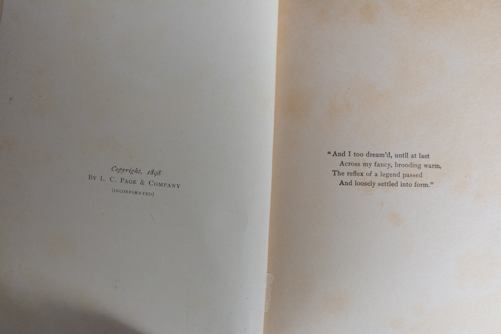 Late 1800s Hardcover Books with Gilded Embossing