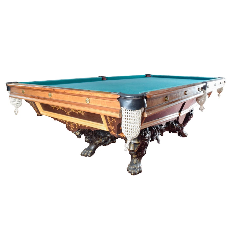 c.1875 Brunswick-Balke-Collender "Monarch" Pool Table