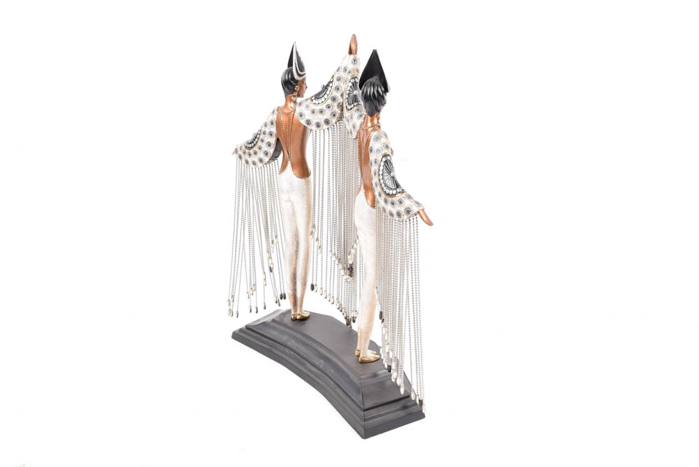 Erté "Les Bijoux de Perles" Bronze Sculpture