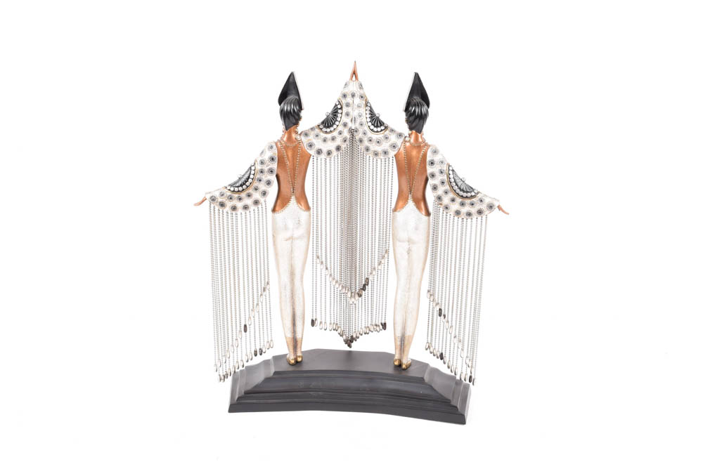 Erté "Les Bijoux de Perles" Bronze Sculpture