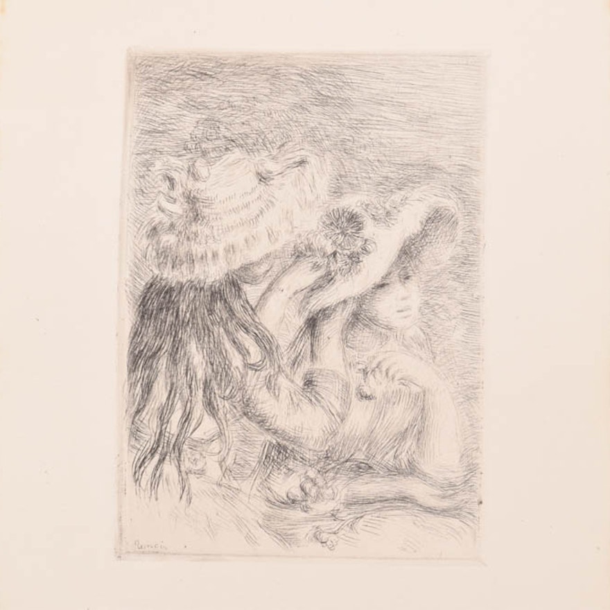 Renoir Etching "Le Chapeau Epingle"