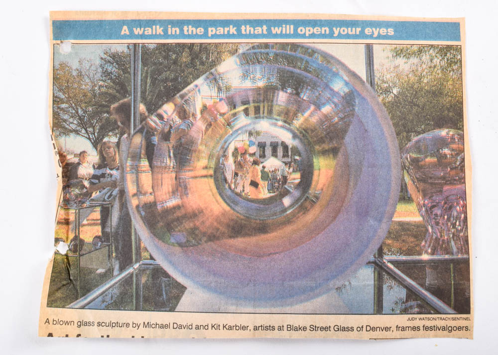 Glass Sculpture by Michael David and Kit Karbler