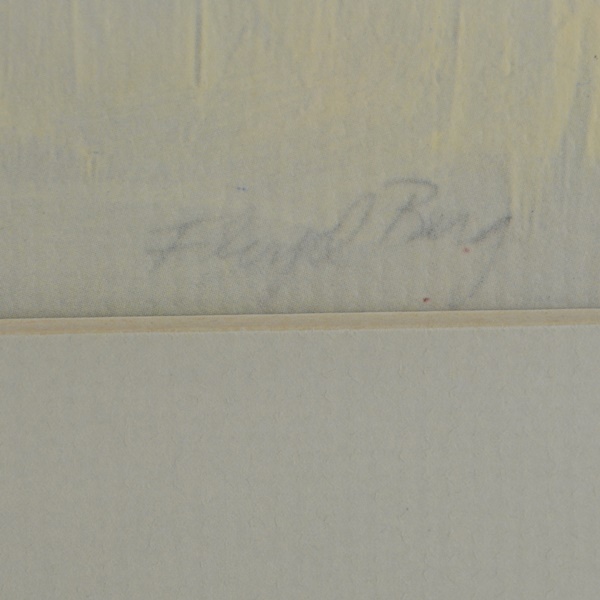 Floyd Berg Fountain Square Offset Lithograph