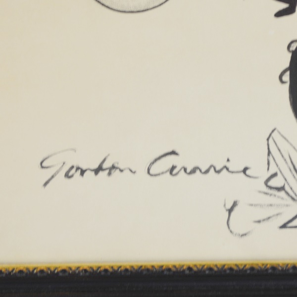 Gordon Currie Original Caricature Thought To Be Of John Strader