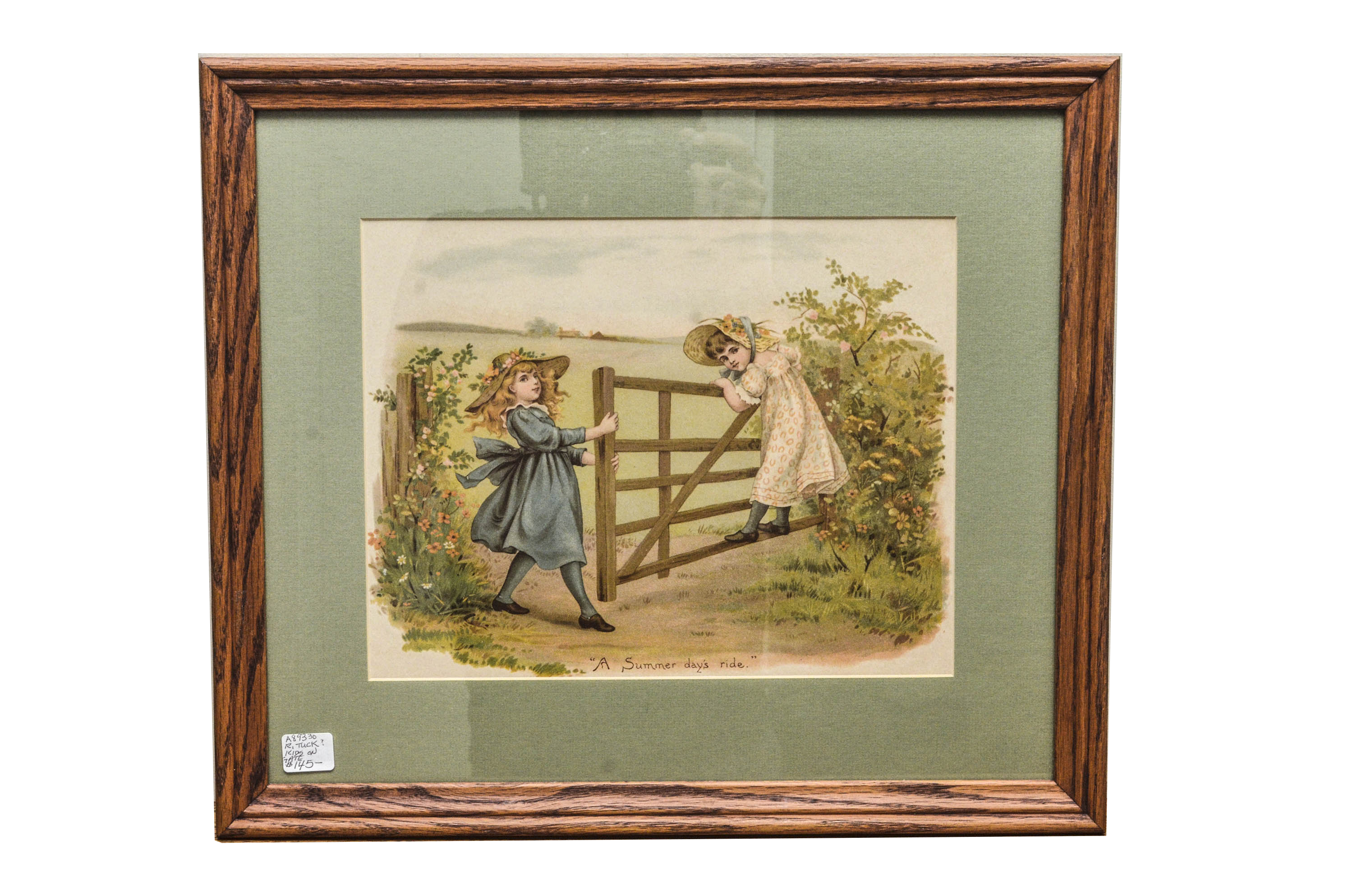 Framed Vintage "Summer Day's Ride" Print