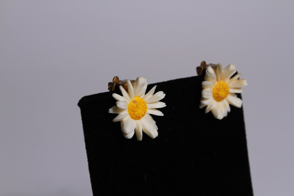 Set of Vintage Composition Ornament Jewelry Pieces