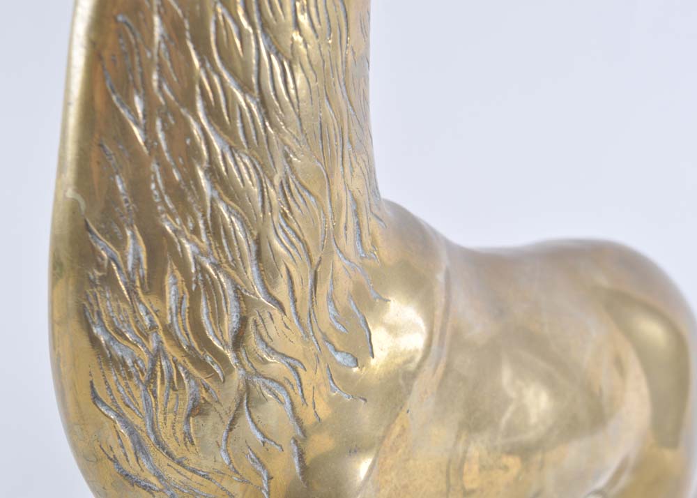 Brass Reindeer Buck and Doe