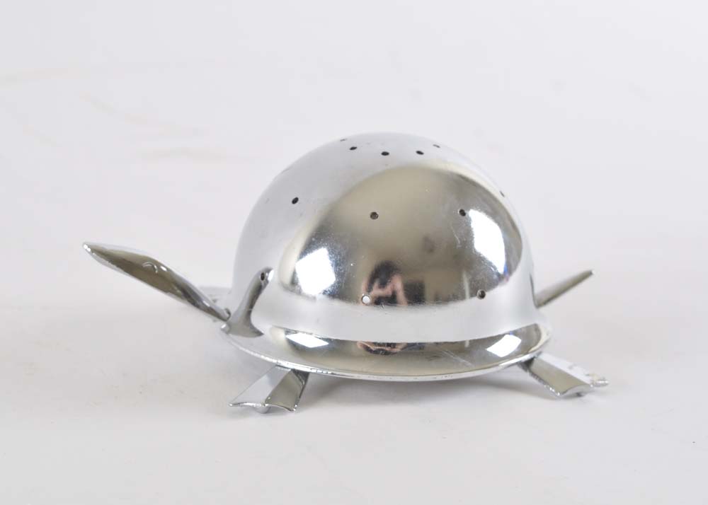 Irvinware Chrome Mock Turtle Hors D'oeuvre Server