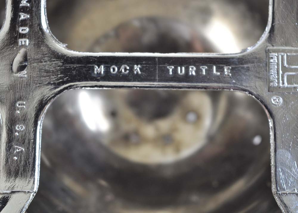 Irvinware Chrome Mock Turtle Hors D'oeuvre Server