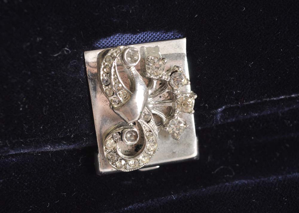 Vintage Blue Velvet Evening Clutch by Bags by Garay