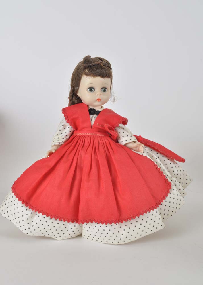 Quintet of Madame Alexander Dolls