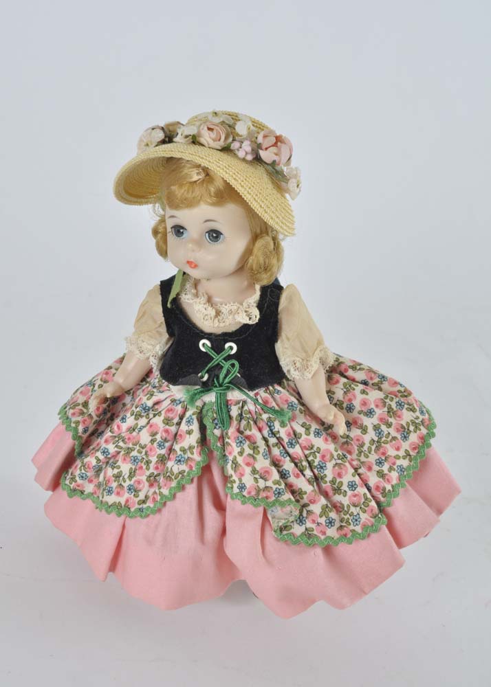 Quintet of Madame Alexander Dolls