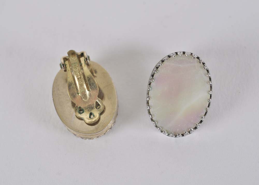 Florenza and Whiting and Davis Co. Clip-On Earrings