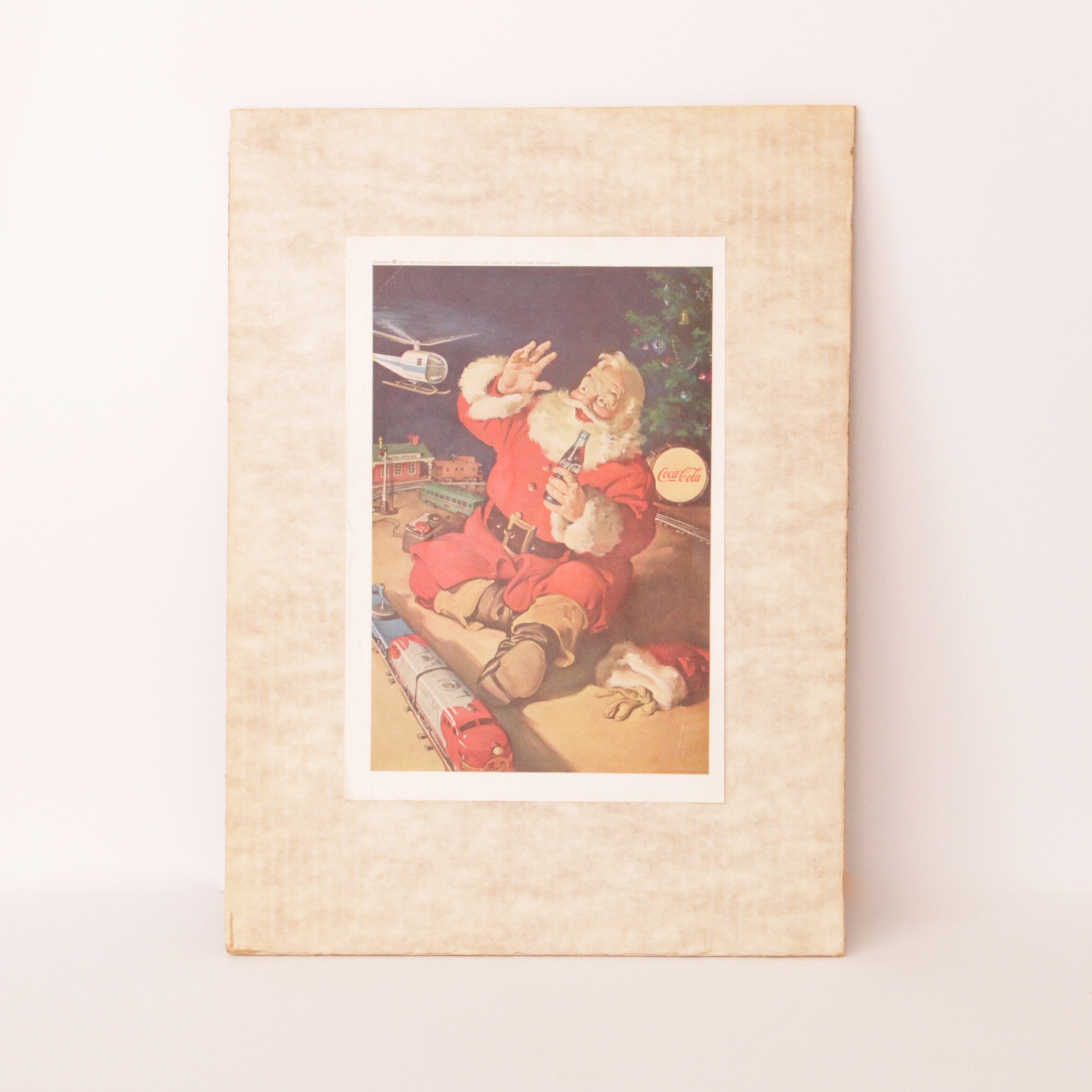 Coca-Cola Santa Claus Advertising Print