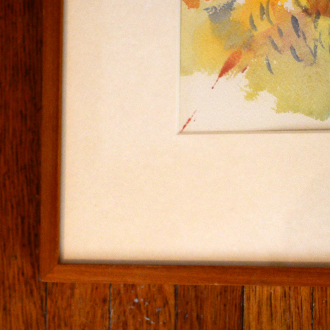 Original "Ithica in October" Watercolor by Fred Mitchell