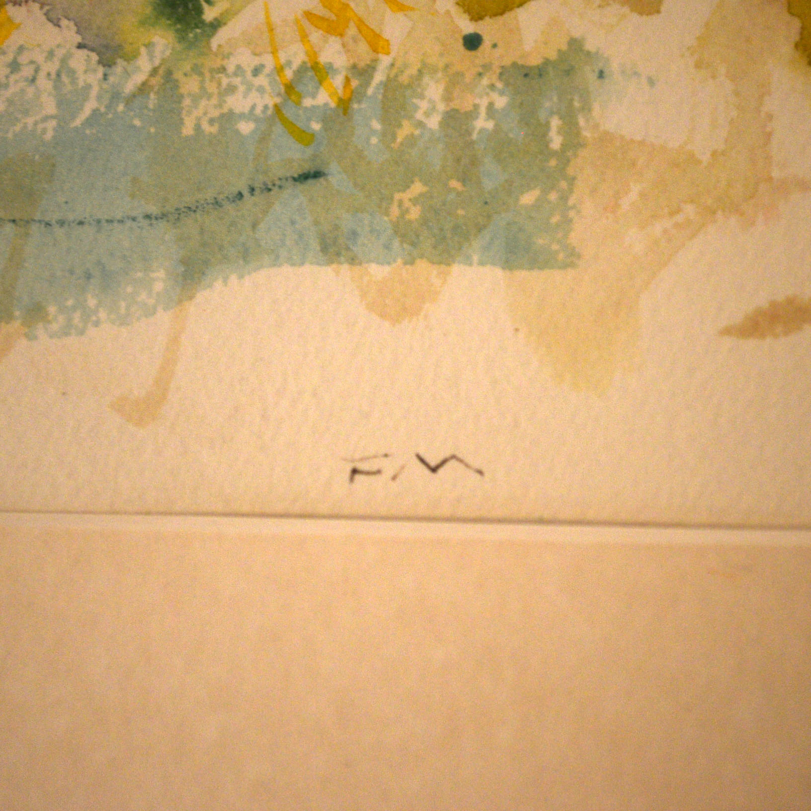 Original "Ithica in October" Watercolor by Fred Mitchell