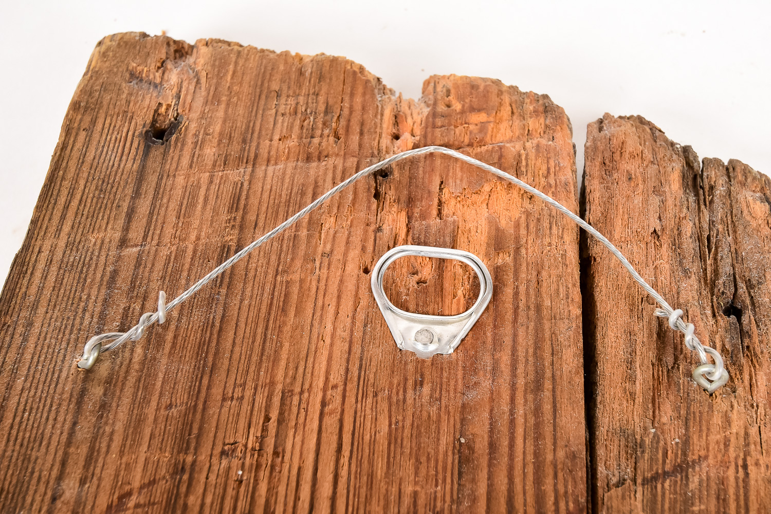 Original Signed Oil on Antique Wood Fragment