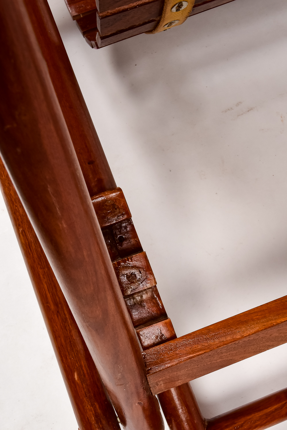 Matching Pair of Carved Deck Chairs