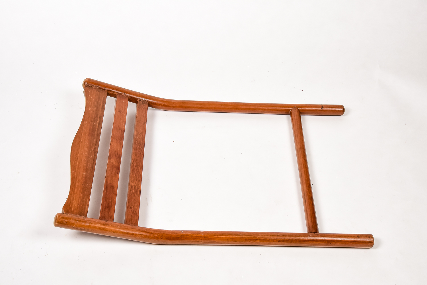 Matching Pair of Carved Deck Chairs