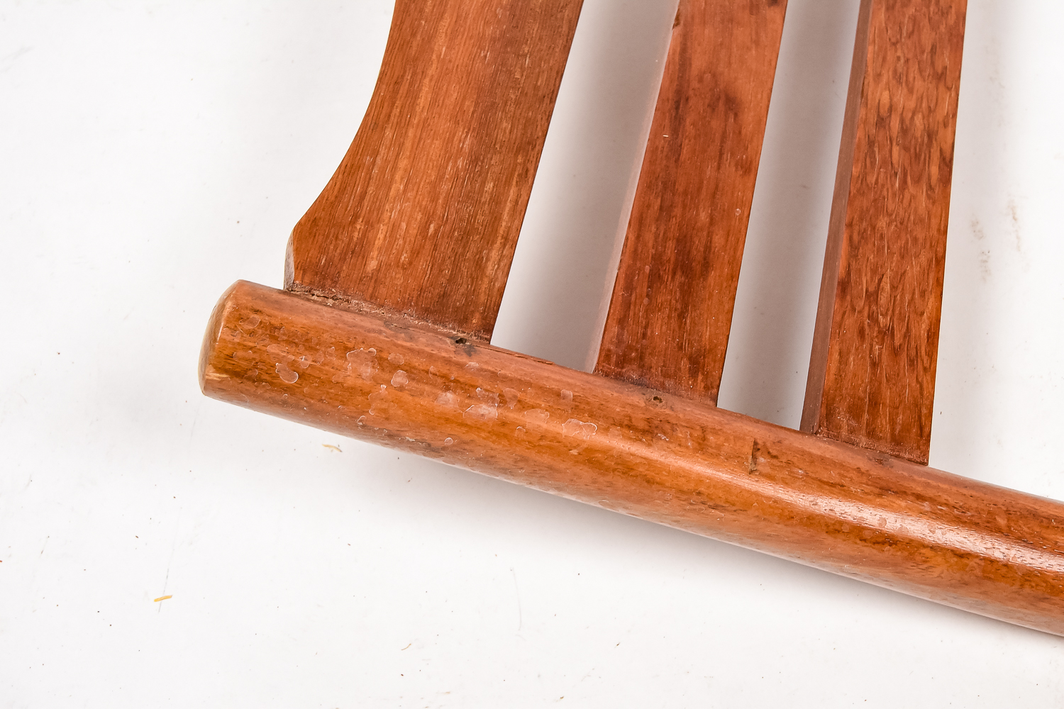 Matching Pair of Carved Deck Chairs