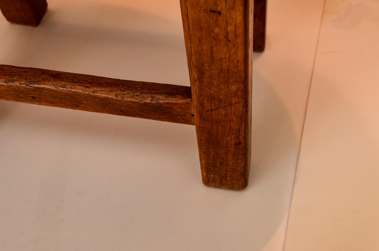 Antique Primitive Table and Stool