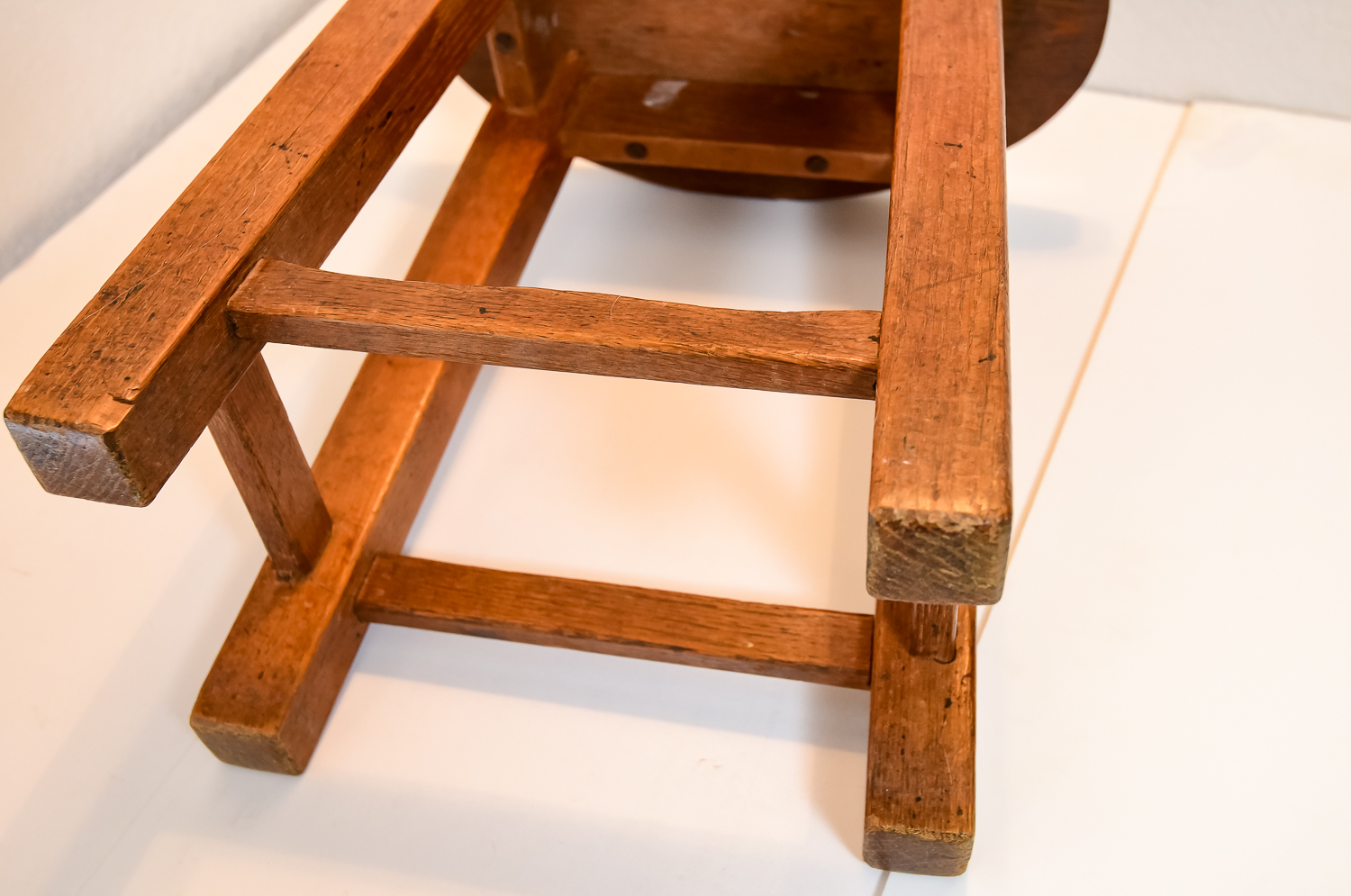 Antique Primitive Table and Stool