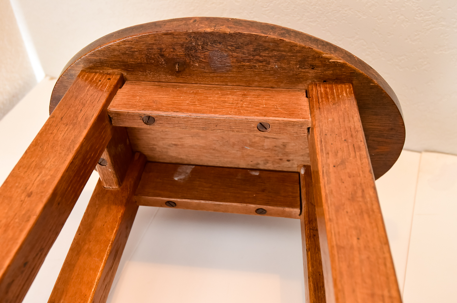 Antique Primitive Table and Stool