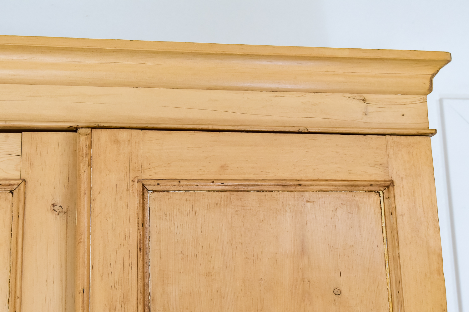 Early 19th C. English Pine Linen Press