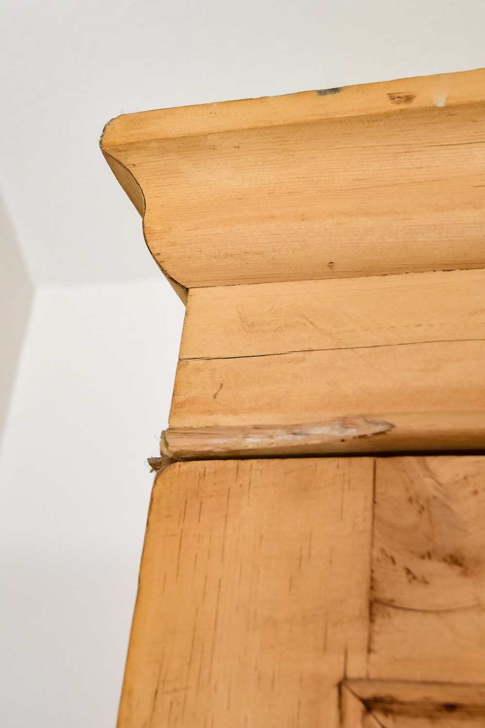 Early 19th C. English Pine Linen Press