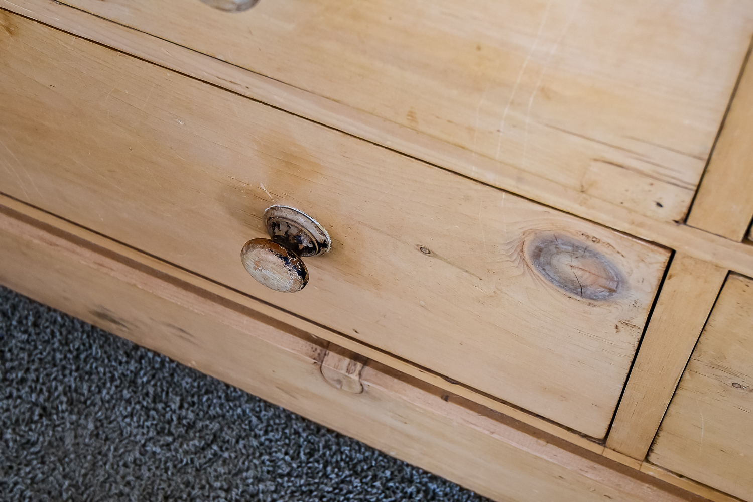 Early 19th C. English Pine Linen Press