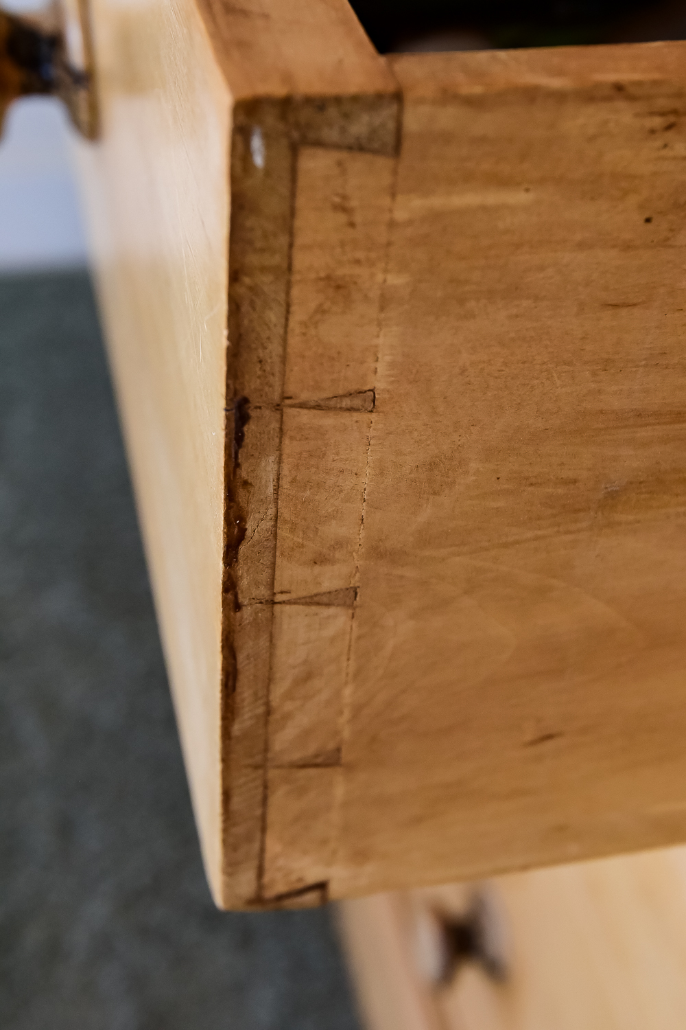 Early 19th C. English Pine Linen Press