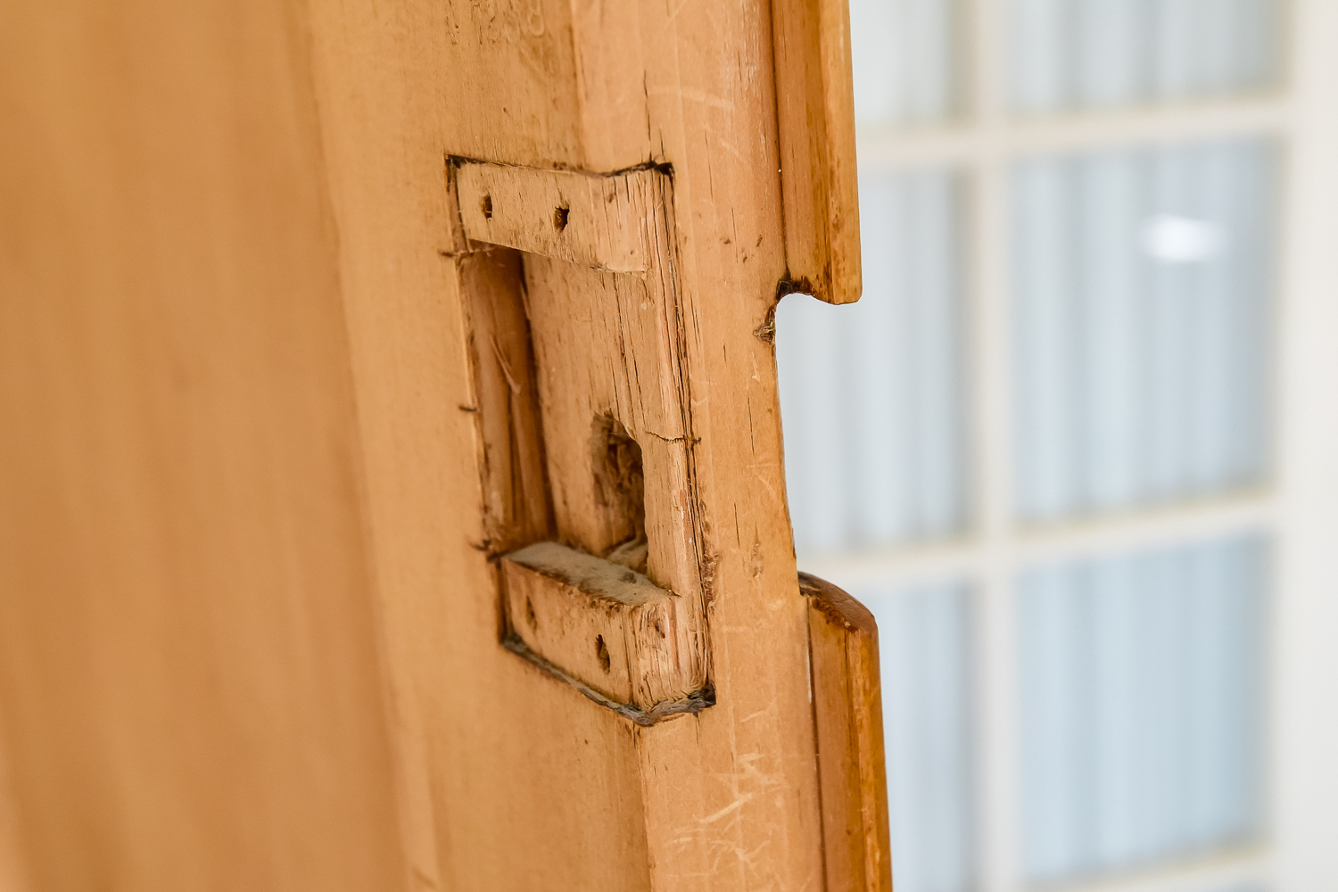 Early 19th C. English Pine Linen Press