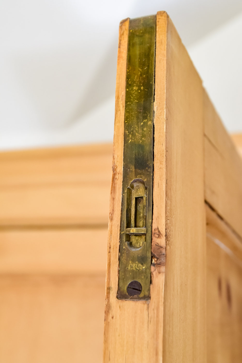 Early 19th C. English Pine Linen Press