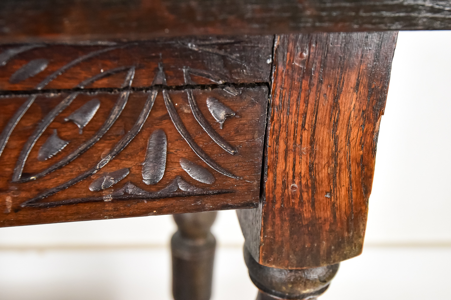 Antique Oak Joint Stool