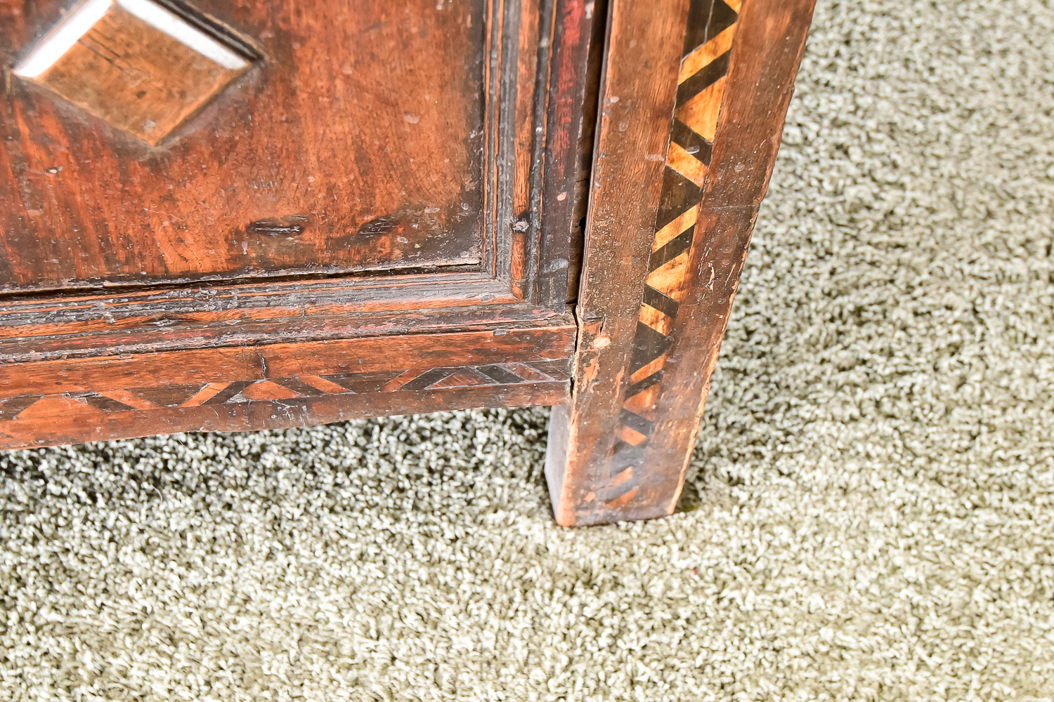 Early 18th C. English Oak Coffer