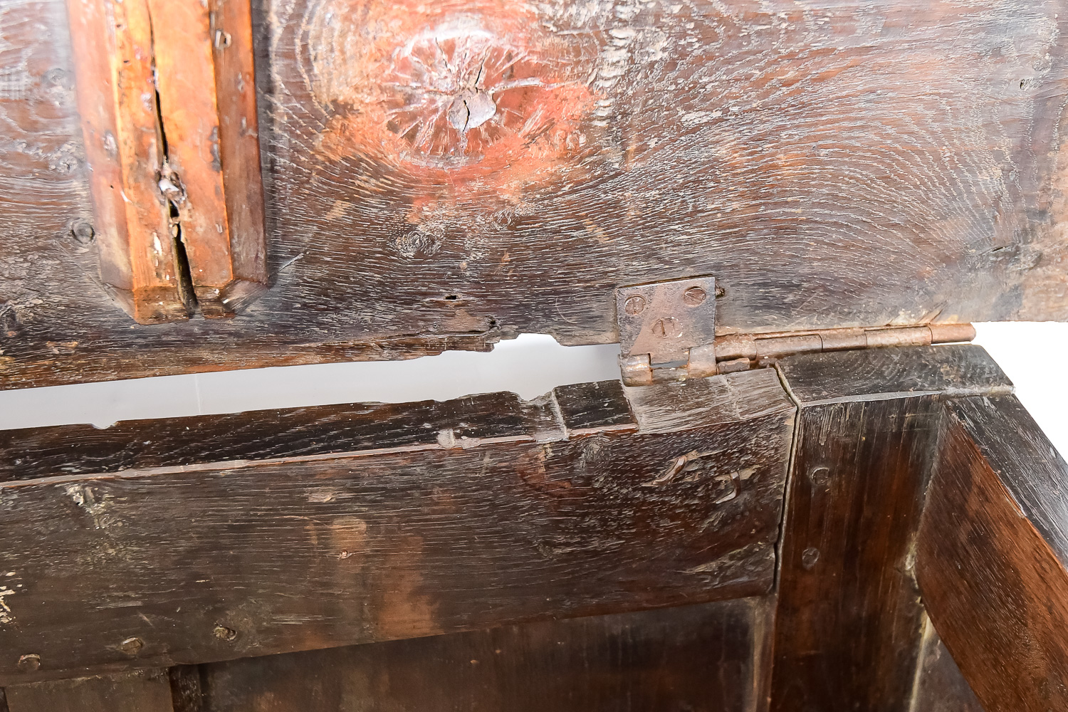 Early 18th C. English Oak Coffer