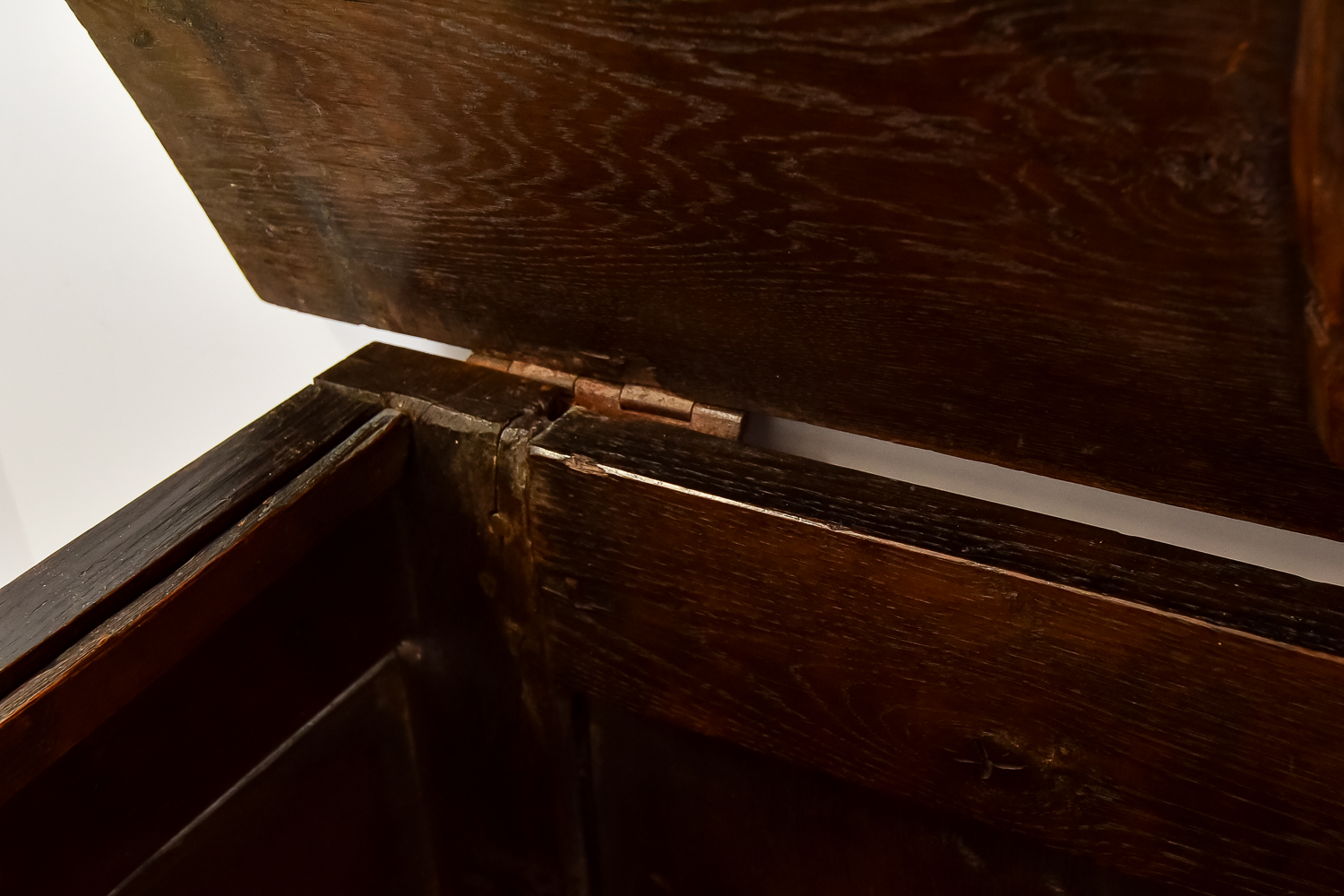 Early 18th C. English Oak Coffer