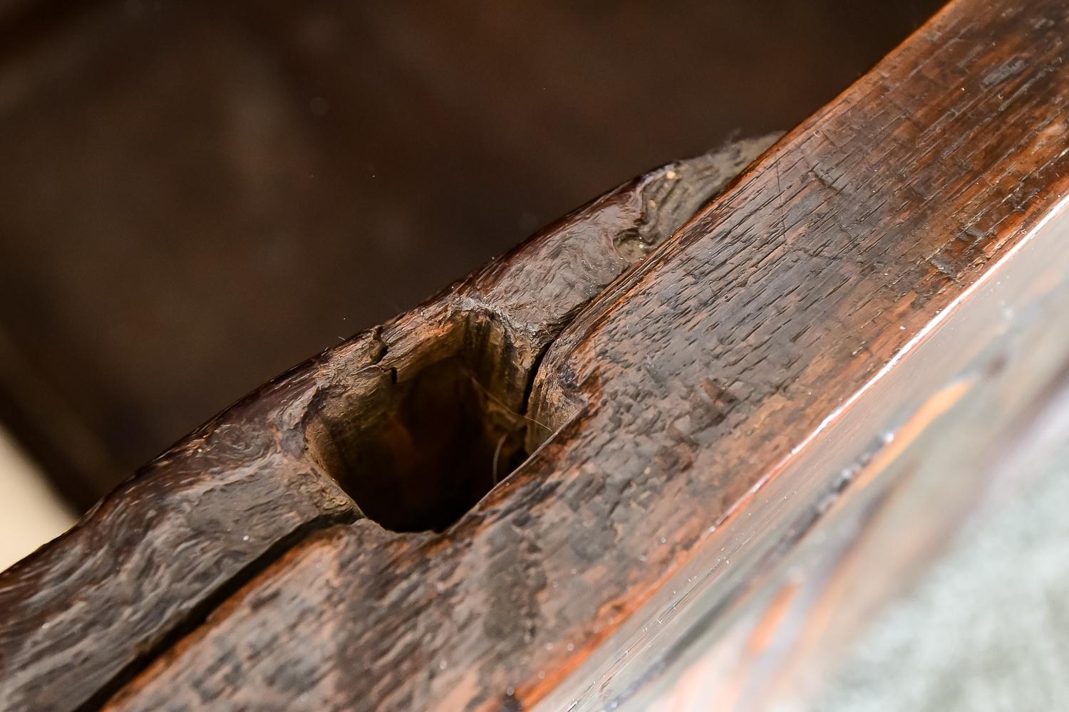 Early 18th C. English Oak Coffer