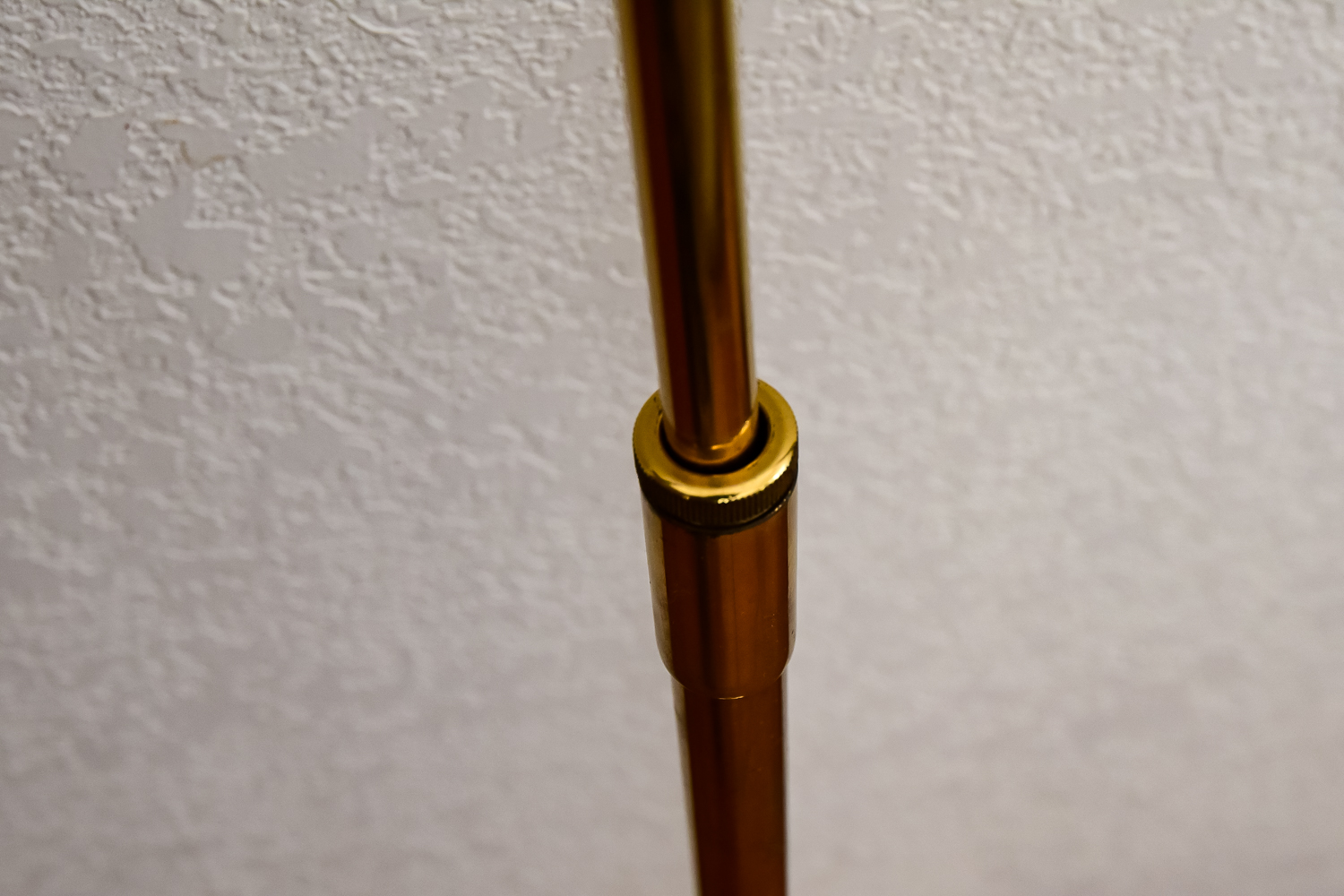 Brass Headboard and Floor Lamp