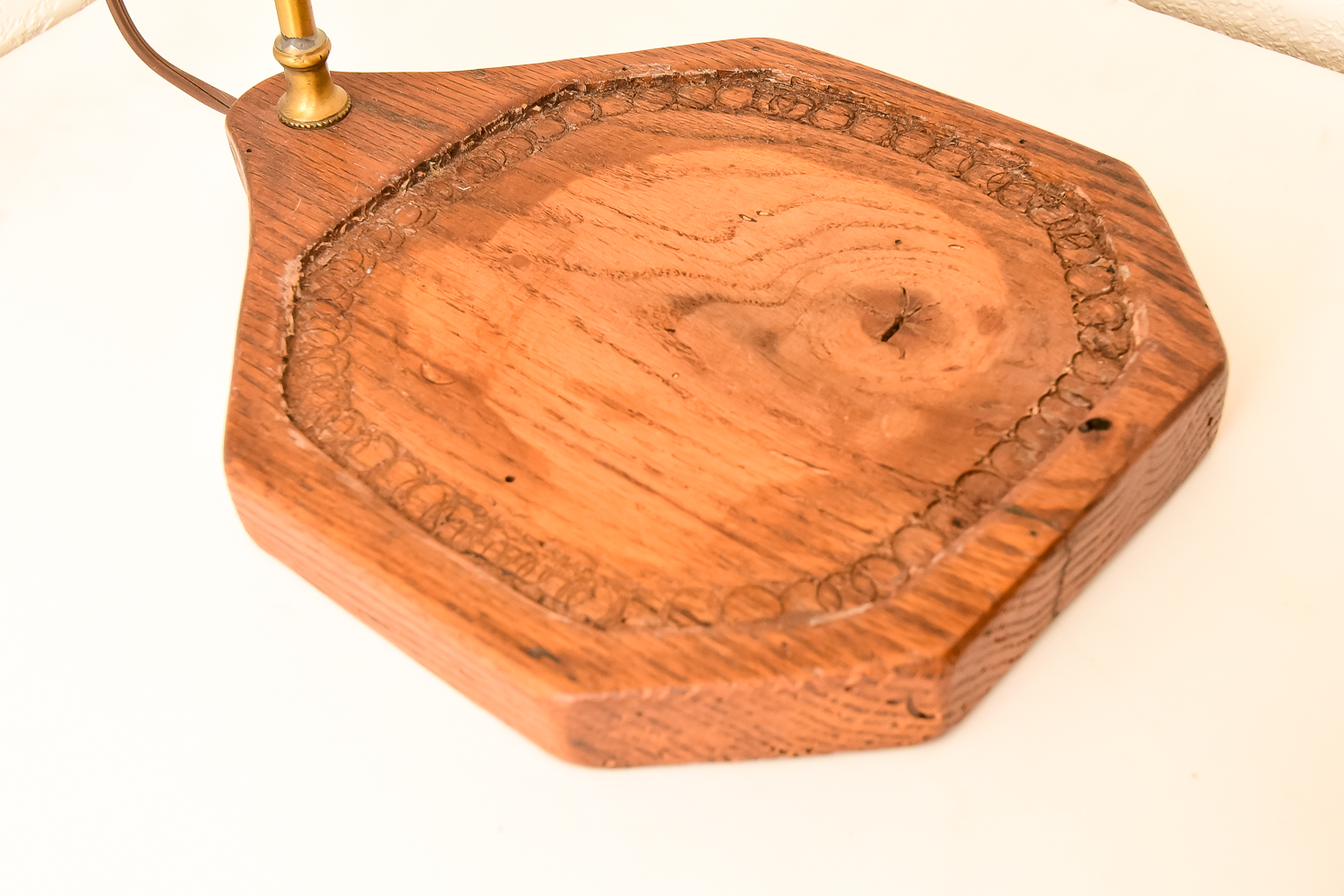 Brass and Copper Tea Kettle Lamp