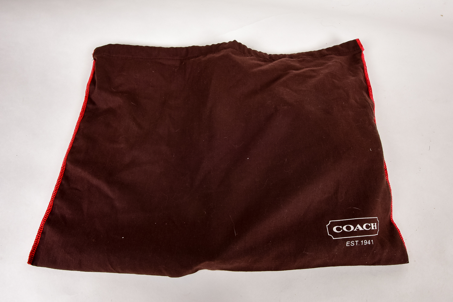 Brown Fabric and Leather Coach Bag