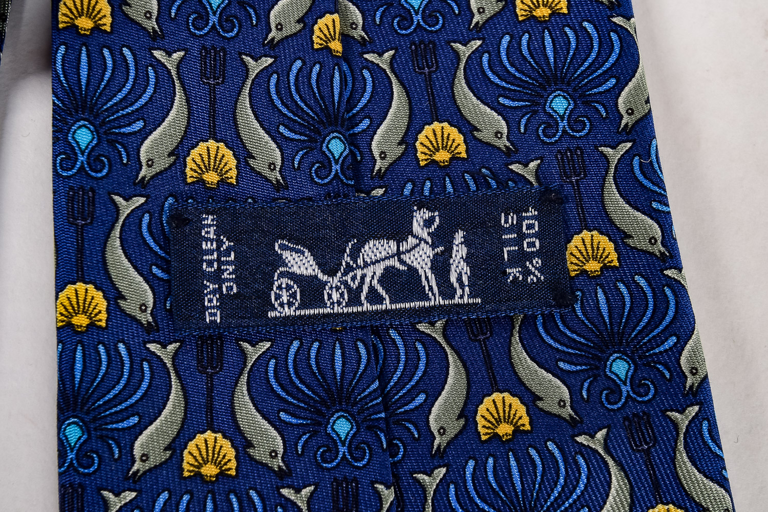 100% Silk Hermes Necktie