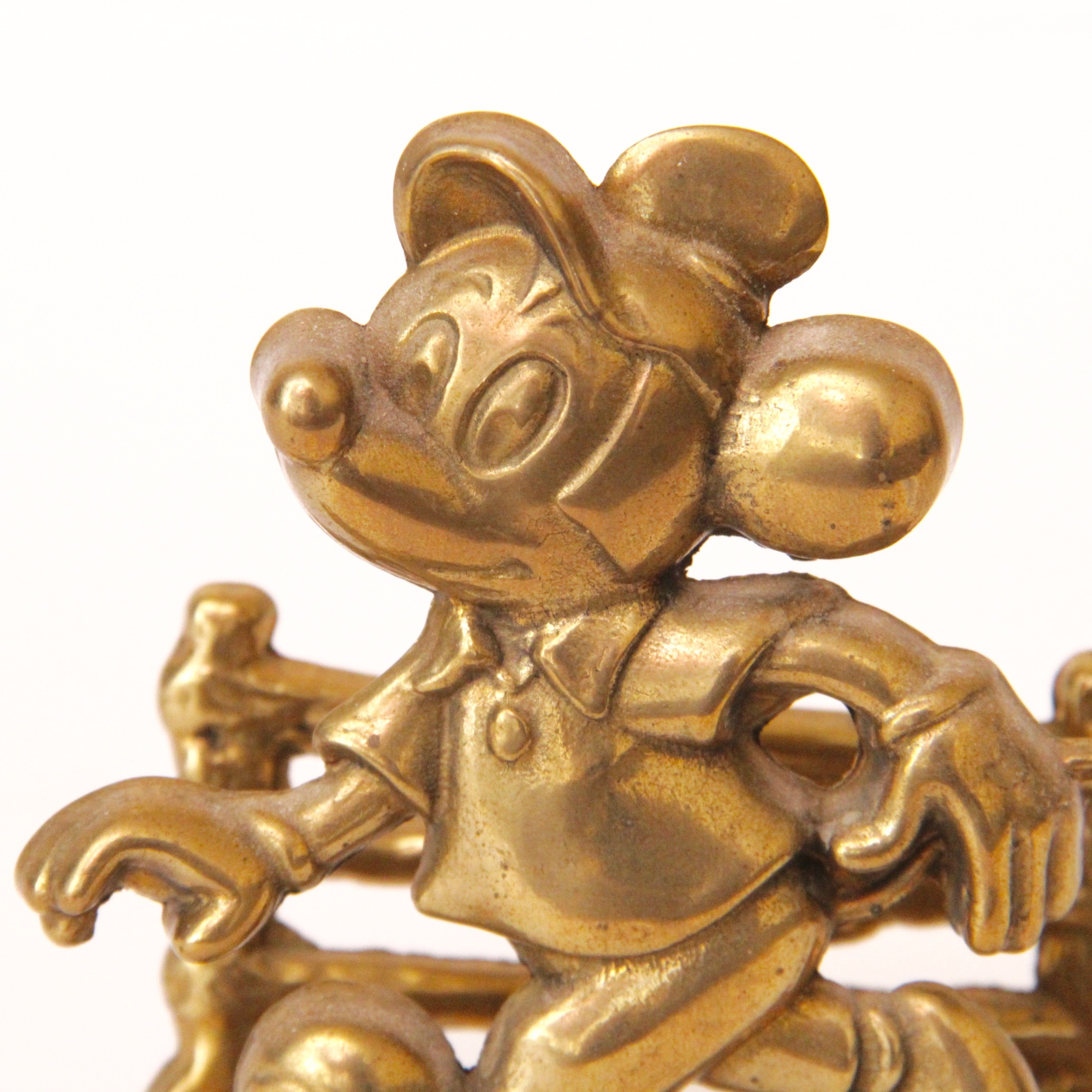 Vintage Brass Mickey Mouse Napkin Holder