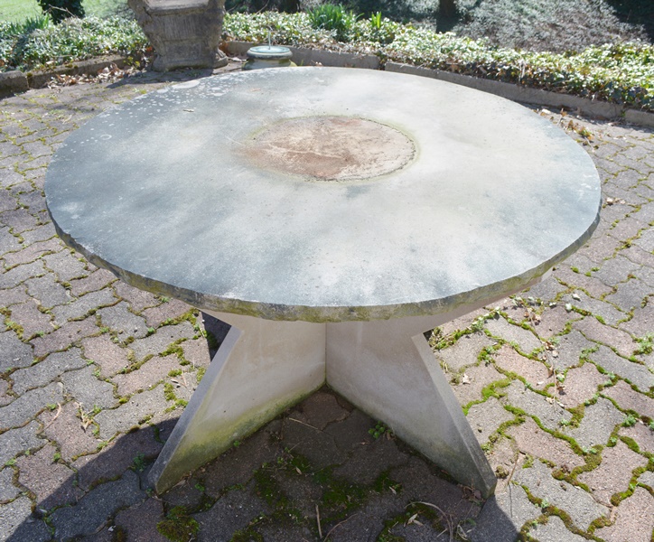 Modern Round Concrete Patio Table