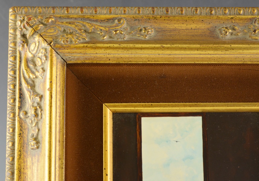 Frank Whipple Original Oil Painting Of Nude Woman At Window