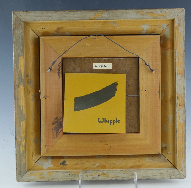 Frank Whipple Original Oil Painting Of Nude Woman At Window