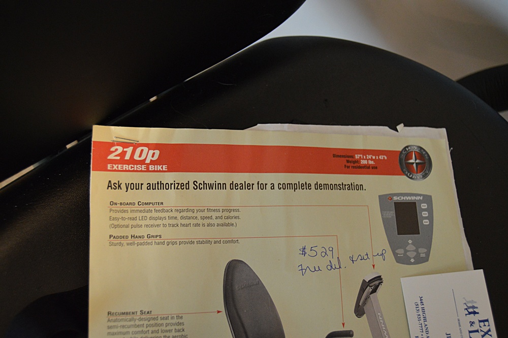 Schwinn 210P Exercise Bike