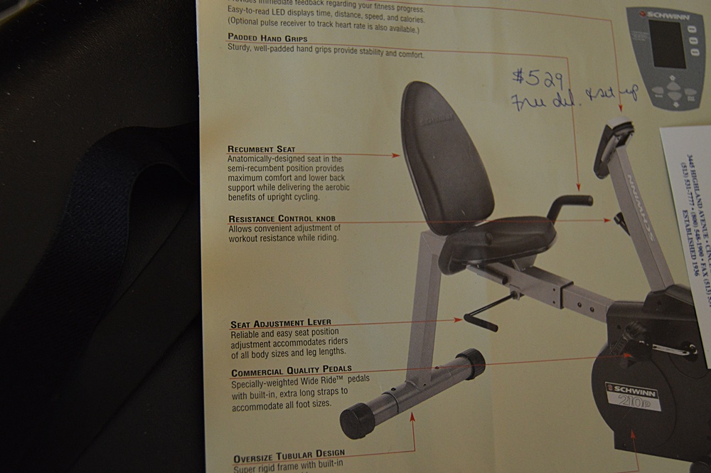 Schwinn 210P Exercise Bike