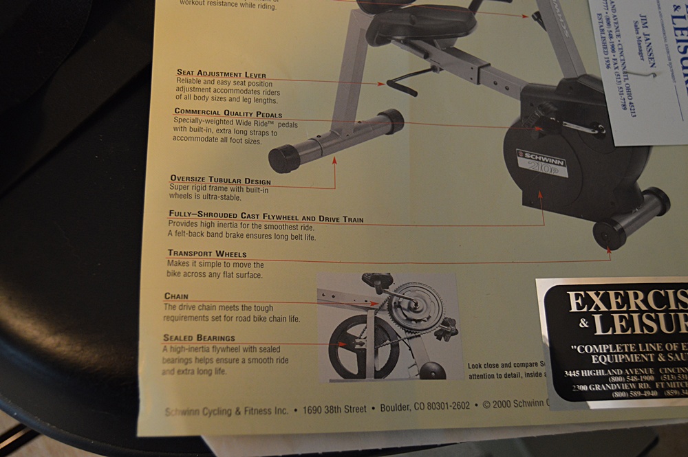 Schwinn 210P Exercise Bike